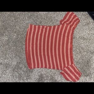 Off the shoulder crop top